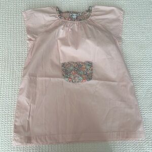 Size 2 Toddler dress. NWOT. Never worn. Pink lightweight cotton w/ floral detail